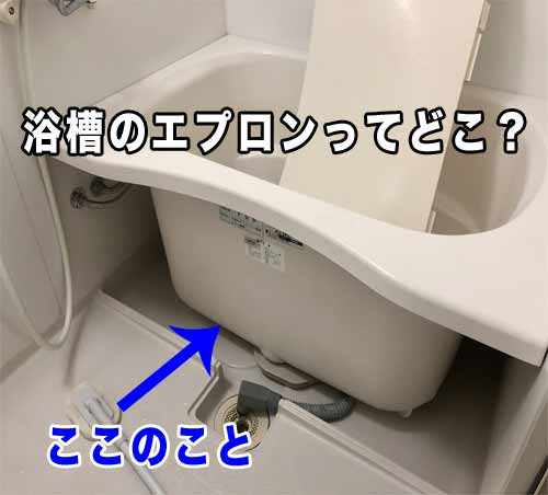 浴槽のエプロン
